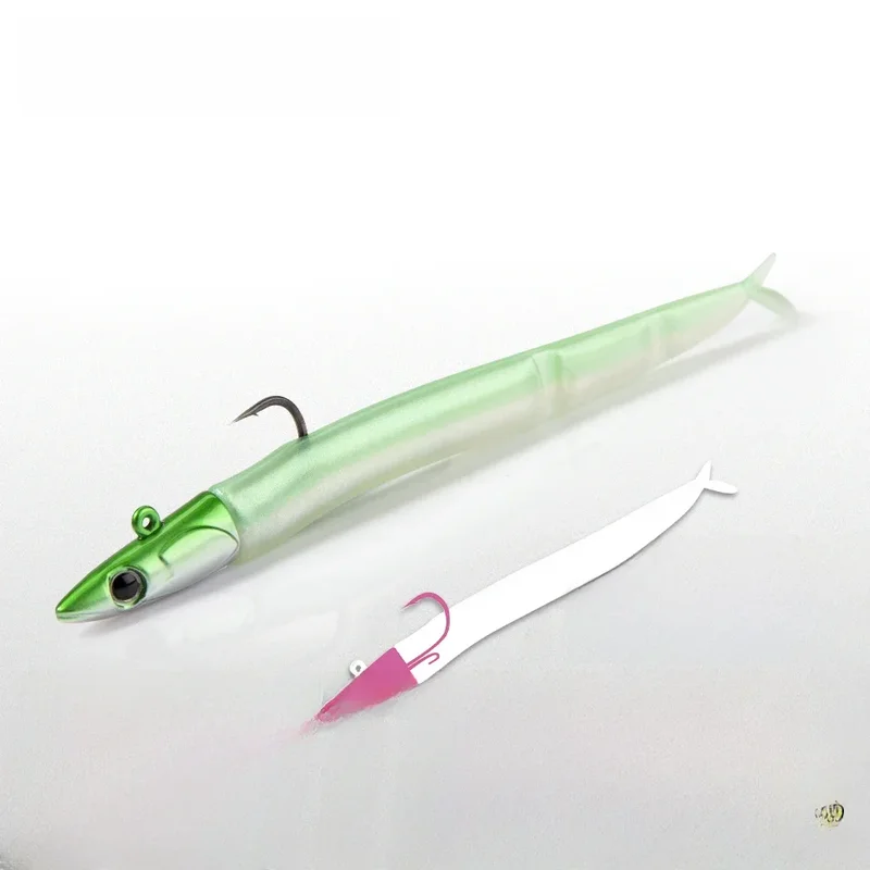AliExpress - HUNTHOUSE noir vairon Shad 112mm 12g leurre de pêche souple tête JIG vairon facile méné Wobblers pêche pour la pêche au bar GT LW246