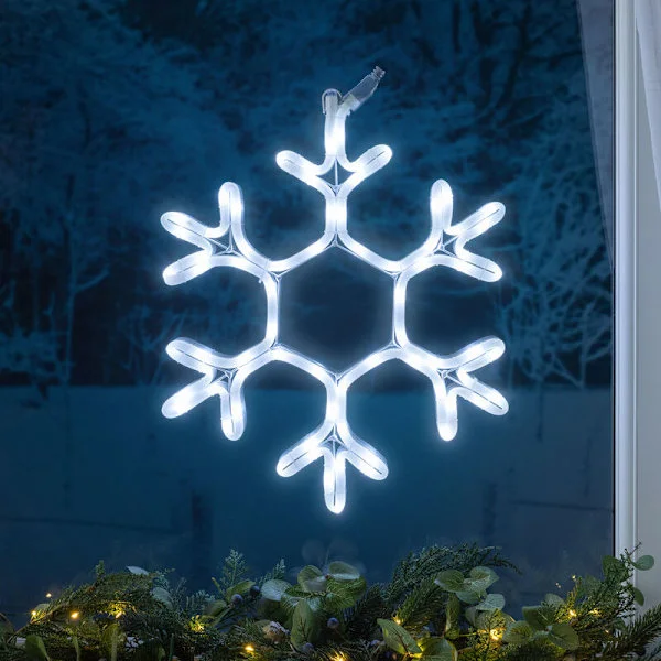Snöflinga Fönsterlampa (38 cm)