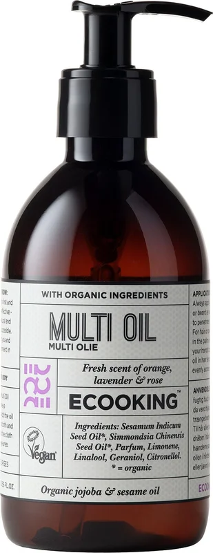 Spar 20% • Køb 2, ECOOKING Multi Olie 300 ml, Hudpleje, Kropspleje, Bodylotion