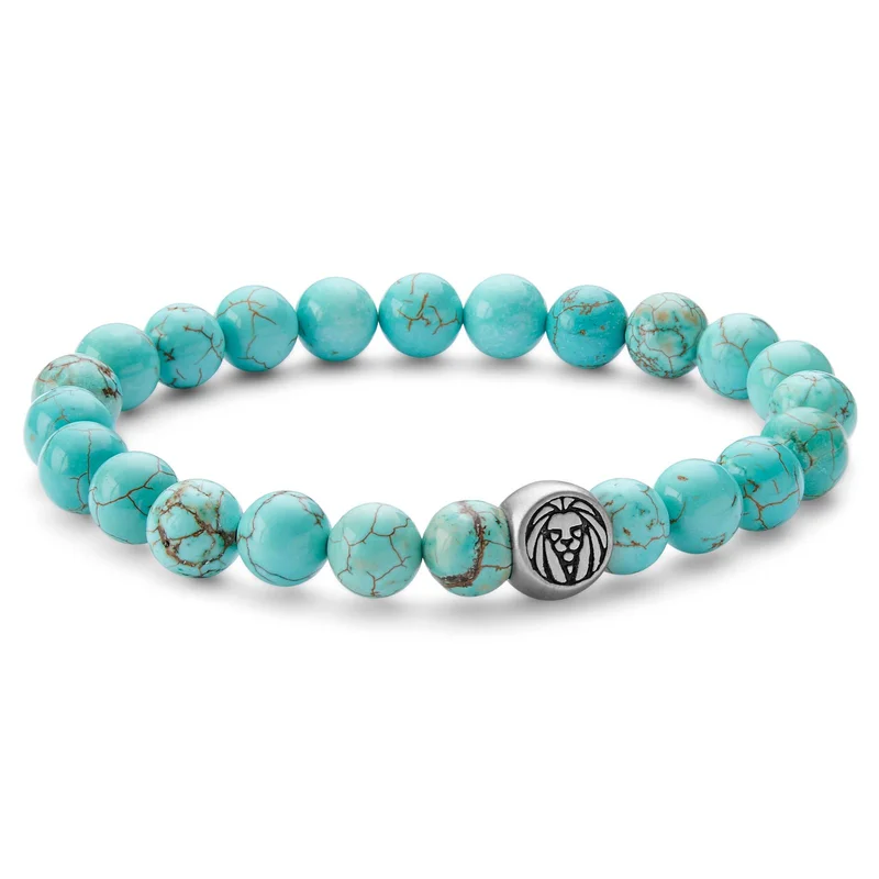 Turquoise Stenen Armband voor mannen - Kralenarmbanden