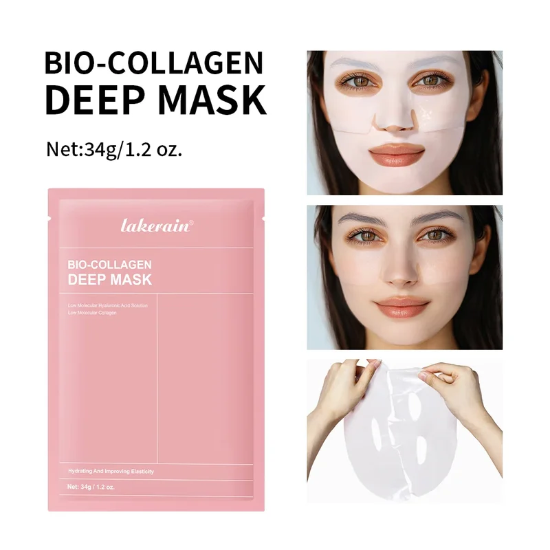 AliExpress - Bio-Kollagen Echte Tiefe Maske Ergänzung Kollagen Feuchtigkeitsspendende Nacht Hydrogel Maske Elastizität Verbesserung Poren Minimierung 