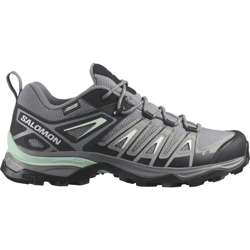 Salomon - Women's Hiking & Backpacking Shoes Exvantage Wp W - Quiet Shade / Sharkskin - 3.5