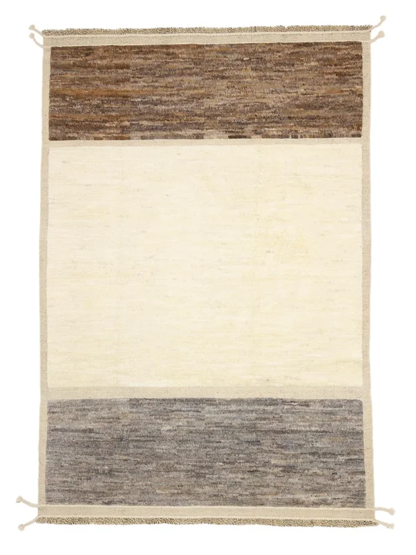 Håndknyttet Berber Style 200X300 Ullteppe Beige/Brun