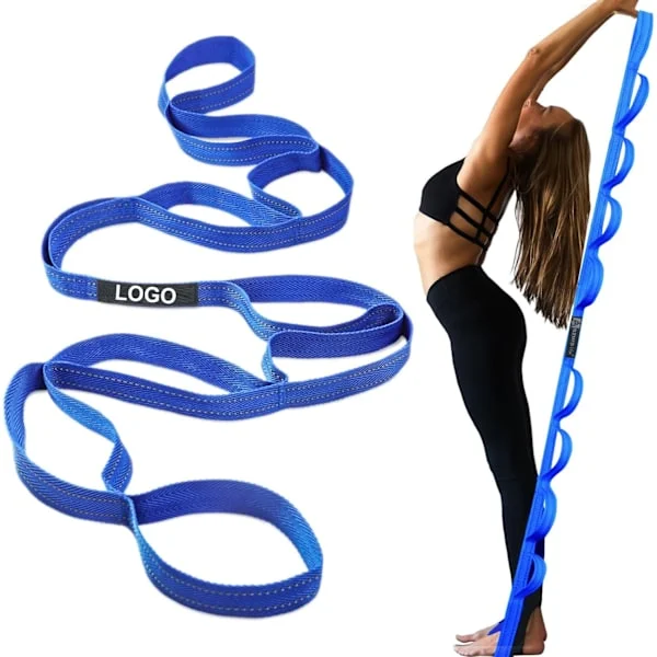 Reflekterande yogabälte - Blå