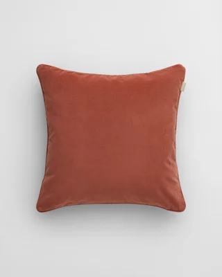 GANT - Fløyelspute faded brick