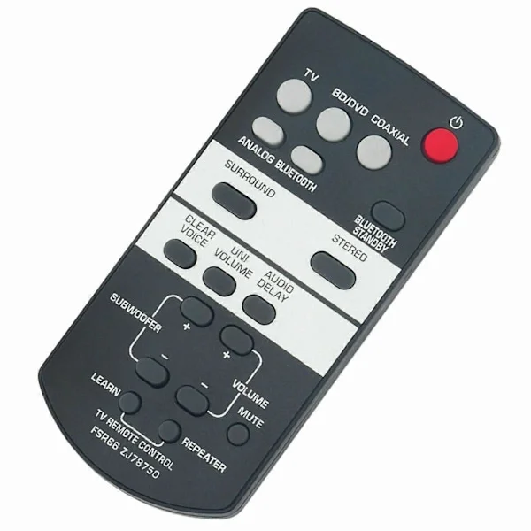 FSR66 ZJ78750 Fjärrkontroll för YAMAHA Soundbar [DB]