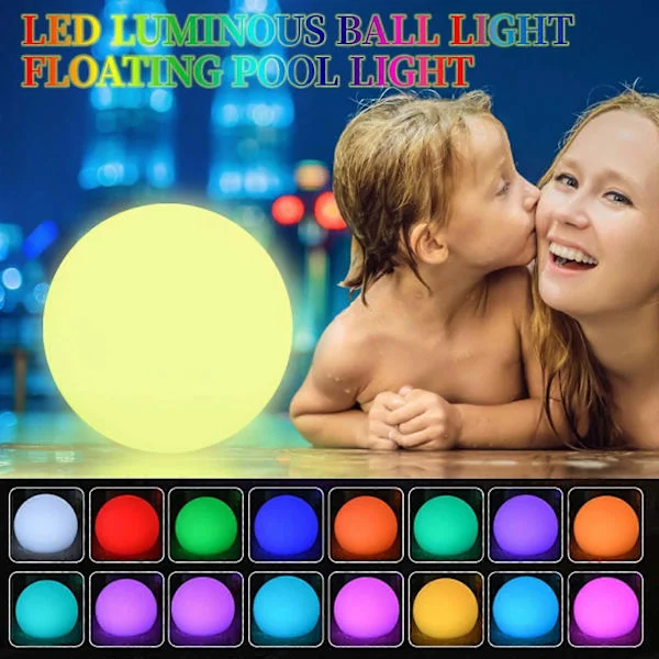 PAVEOS Köksredskap och Prylar Flytande Pool Lampa Led Boll Nattlampa IP68 Boll Lampa för Fest på Rea Matlagningsprylar[D]
