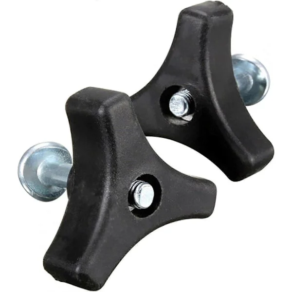 2 Pakke Trekantede Håndtak Bolter, Vingemuttere og Bolter, Hageverktøy, Erstatningsbolter for Gressklipper (Trekantet Håndtak + 8mm Skrue)