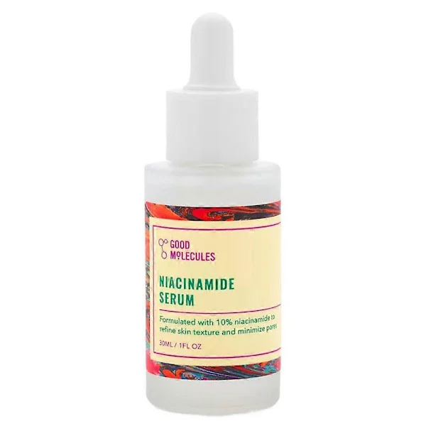 Niacinamid Essens 30ml, Lysnende Serum til Oliebalance, Reduktion af Akne og Mørke Pletter, til Følsom Hud (Niacinamid A)