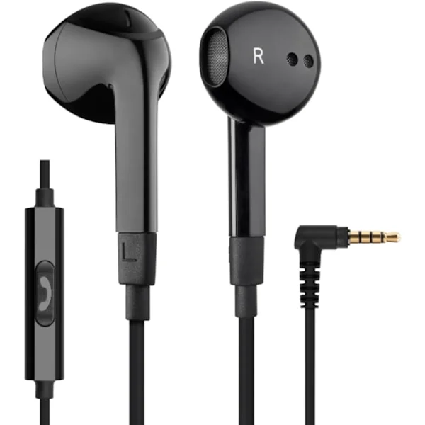 LUDOS FEROX Kablede In-Ear Hovedtelefoner, 5 års Garanti, Høretelefoner med Mikrofon, Støjisolering med Ledning til 3,5 mm Jack Stik, Ørepropper til 