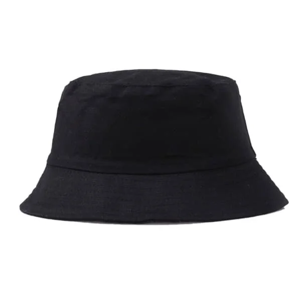 Musta kalastushattu, bucket-hattu, pipo, musta, yksi koko