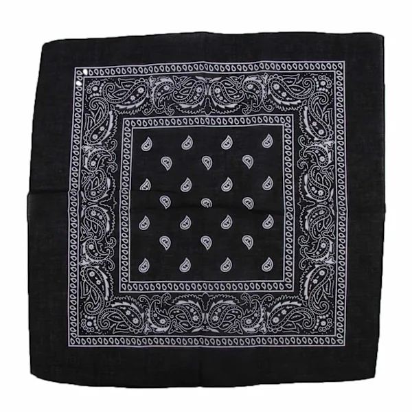 Bandana huivi huivi nuuska kangas - musta
