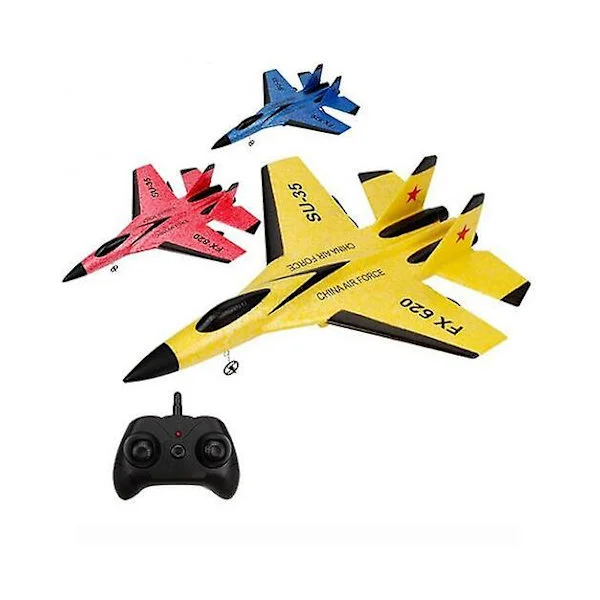 Su 35 Lentokone RC Kauko-ohjattava Lentokone SU-35 Hävittäjämalli Lapsille Punainen