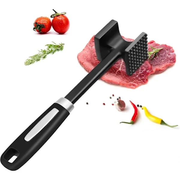 Meat Tenderizer Hammer & Schnitzel Tenderizer Hammer, Meat Hammer with Non-Slip Handle, Stainless Steel Meat Hammer for Schnitzel, Steak, Chopper