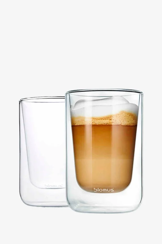 Blomus - Cappuccino-lasit Nero 250 ml, 2/pakk. - Läpinäkyvä - Kupit & mukit - - Homeroom