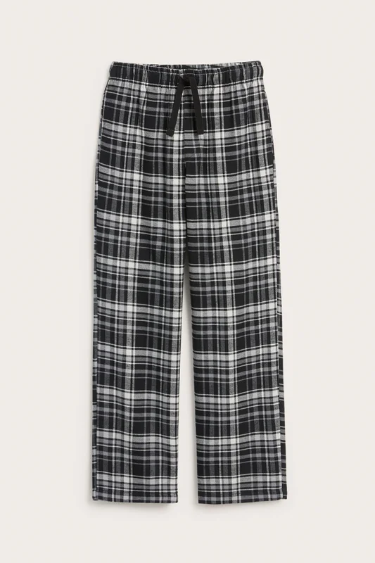 Kappahl | Pyjamasbyxor i flanell Svart 146/152 | Barn