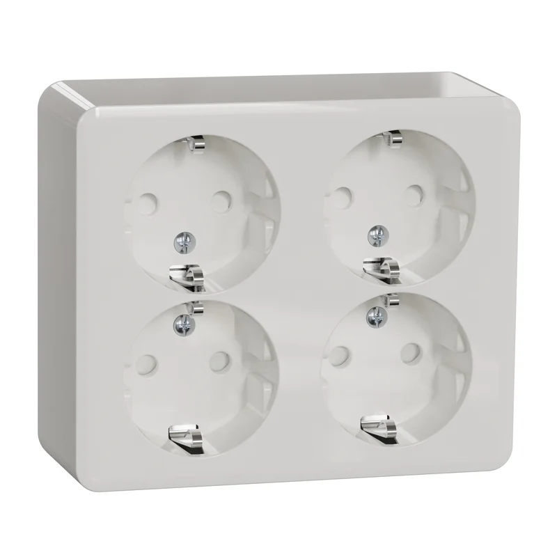 Schneider Electric WDE016088 Pistorasia 4-osainen, Kytkimet & pistorasiat
