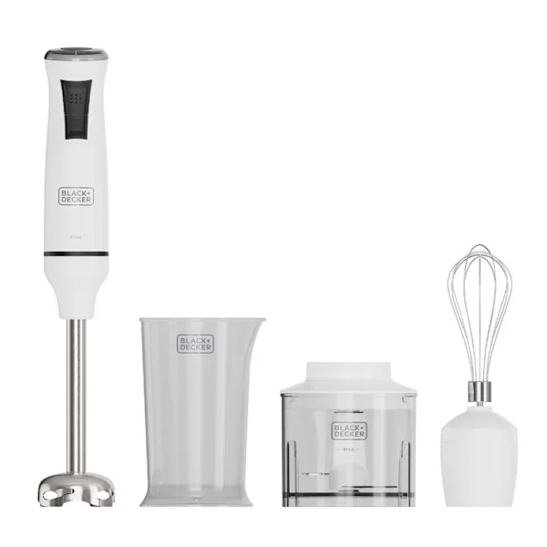 BLACK+DECK Hand Blender 750W Vit Tillbehör