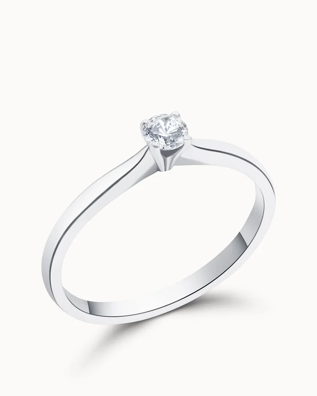 Smuk Diamantring Ella - 18K Hvidguld 0.50 Carat Laboratoriedyrked Diamant