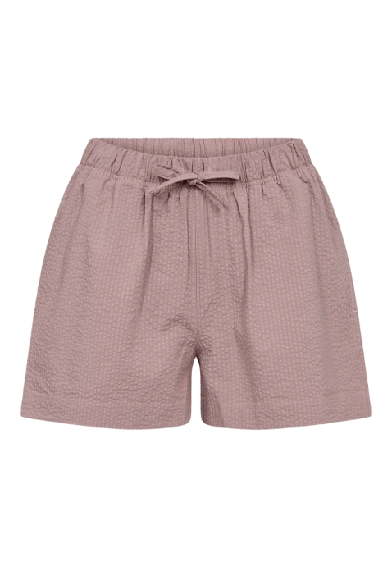 JBS of Denmark Bambu, "seersucker" Nattshorts, Ros Myskläder & loungewear Dam Röd XXL