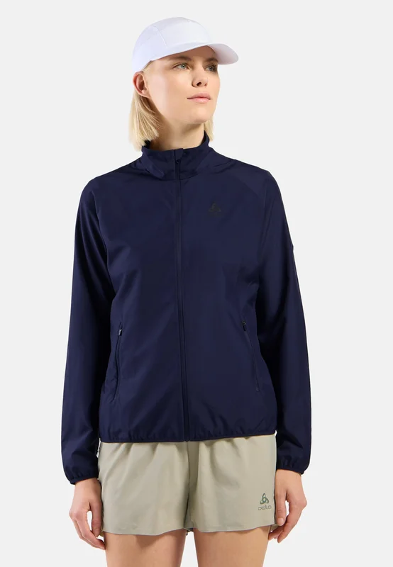 Odlo Women's Essential Light Running Jacket, S, blue
