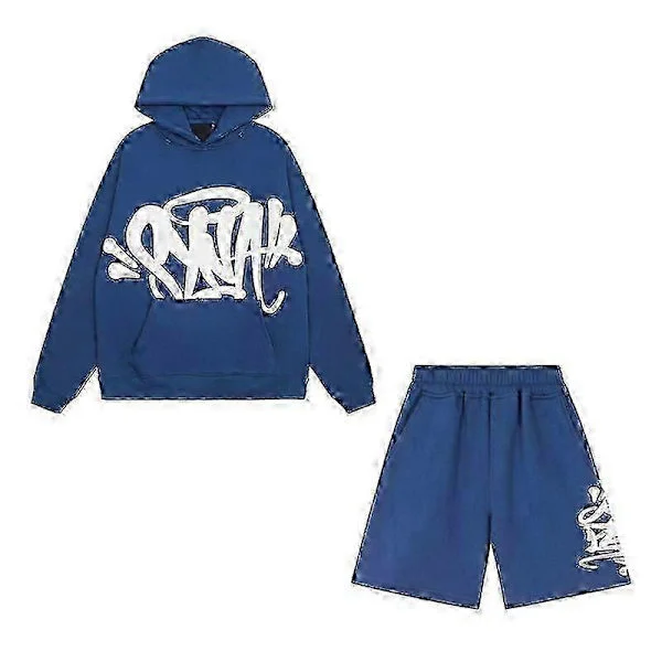 Amerikansk lös sweatshirtjacka, träningsbyxor, dam, trendigt märke, hiphop, street, par, casual QYSLV