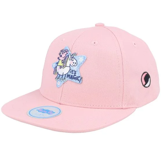 Peppa Pig - Rosa snapback Cappellino - Kids Pink It's Magic Star Patch Snapback @ Hatstore