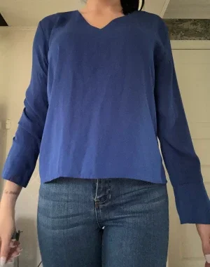 Blå blus