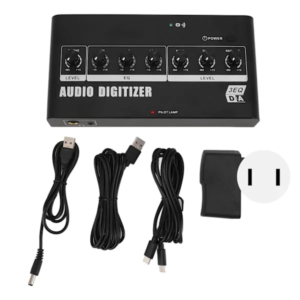Digital till analog ljudomvandlare Bluetooth 3,5 mm RCA med adapterkabel för TV hemmabio US-kontakt