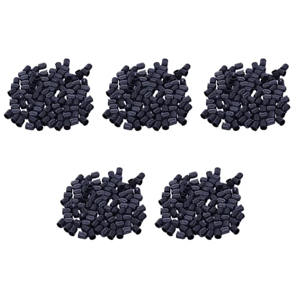 Set of 500 - Black Plastic Valve Caps for Valve Replacement. Cars, Trucks, Motorcycles, . Schrader Caps.