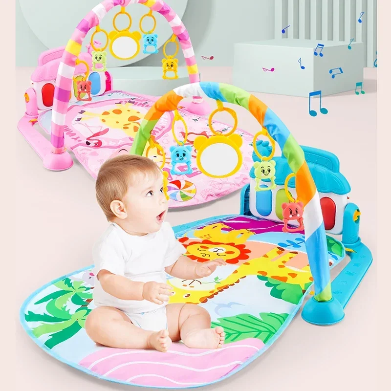 AliExpress - Musical Baby Aktivität Gym Rack Spielen Matte Kind Teppich Puzzle Matte Teppich Klavier Tastatur Infant Playmat Krabbeln Spiel Pad Baby 