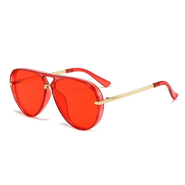 Aviator solbriller, moteglass for kvinner, retro overdimensjonerte solbriller, aviator solbriller for menn