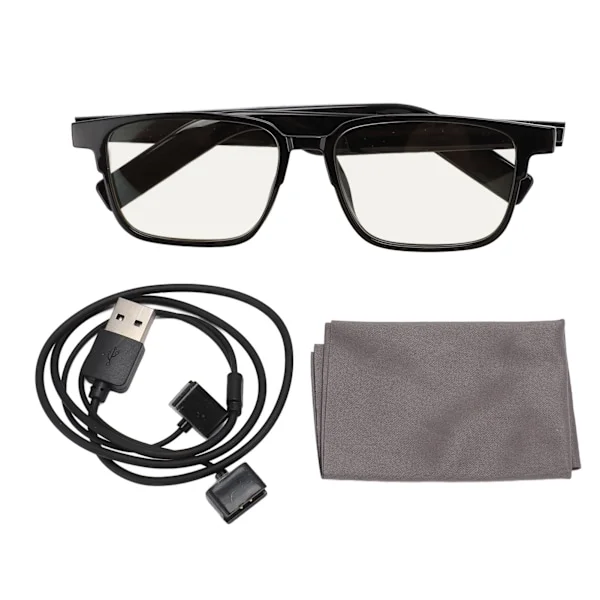 Smarta glasögon trådlösa IP5 vattentäta öronhögtalare dubbla mikrofoner röststyrning BT 5.3 unisex smarta solglasögon individuella glasögon