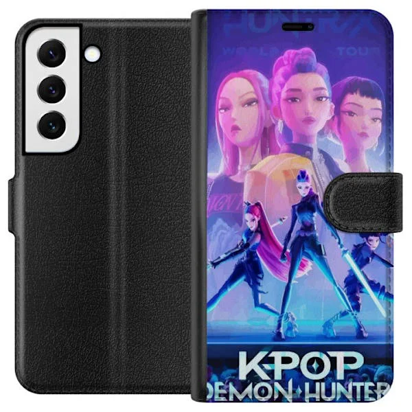 Kompatibelt Lommeboketui til Samsung Galaxy S22 5G Trendige KPop Demon Hunters dukkefigur