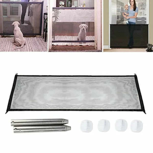 110*72 cm sammenleggbar valp kattehus grind kjæledyr hundegrind dørbarriere sikkerhetsgjerde nettingkapsling