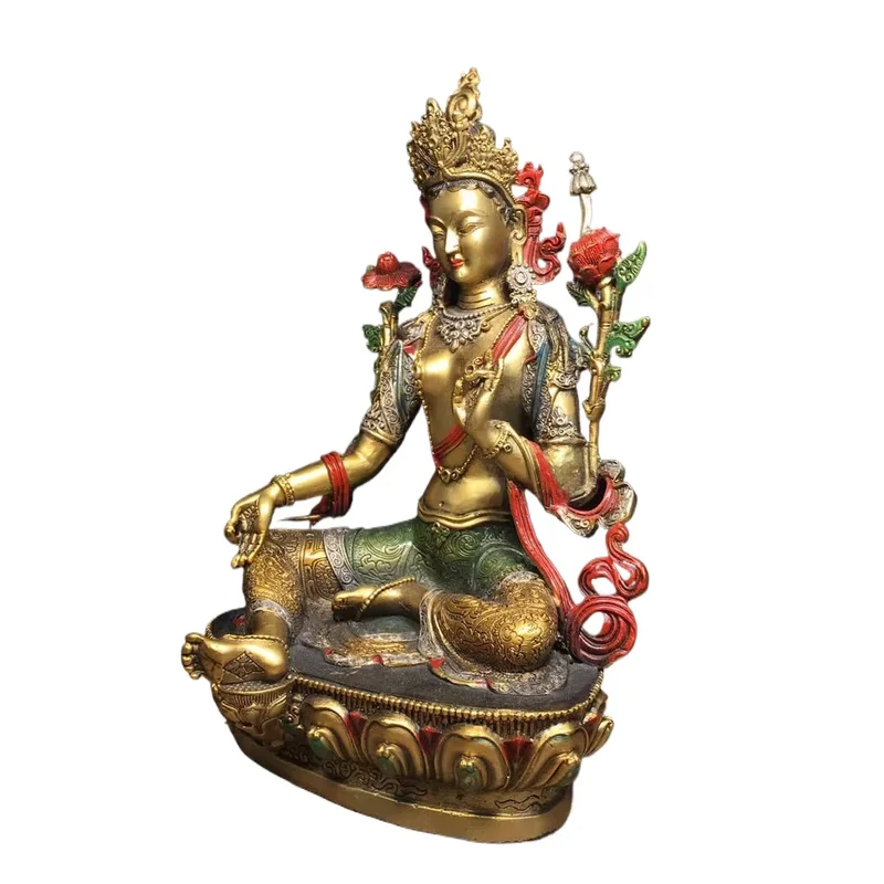 AliExpress - 15 cm x 12 cm x 21,5 cm, raffiniertes reines Kupfer, grüne Tara-Figur, Buddha-Statue, Heim-Feng-Shui-Ornament