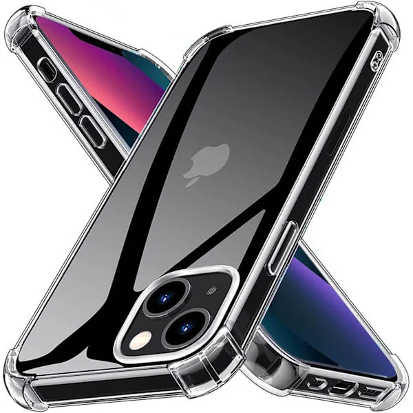 Kompatibel med iPhone 15 Skal Stöttåligt Plånboksfodral för iPhone 15 Skal med Skyddande Telefonskal Gummistötfångare för iPhone 15 Klar