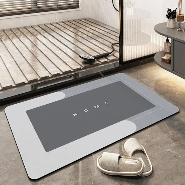 Superabsorbent Floor Mat, Quick-Drying Bathroom Mat, Simple Kitchen Door Mat, Machine Washable Large Living Room Mat (40 x 60 cm)