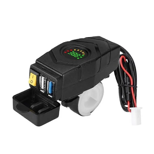 QC3.0 Hurtiglader 20-90V Styre USB-lader 24V 36V 48V 60V for Elektriske Sparkesykler Motorsykkel Bil Grønn