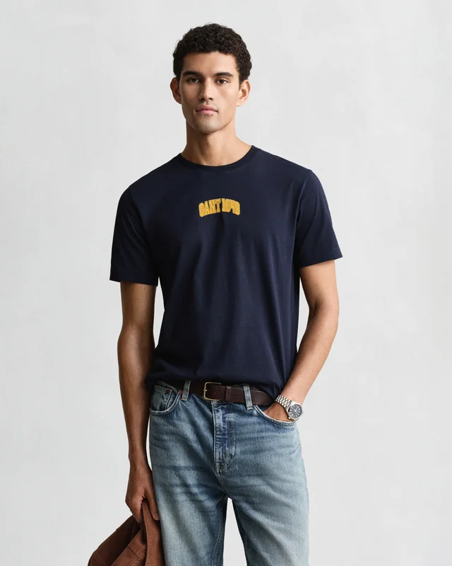 GANT Herren Gant 1949 Graphic T-Shirt (XL) Marineblau
