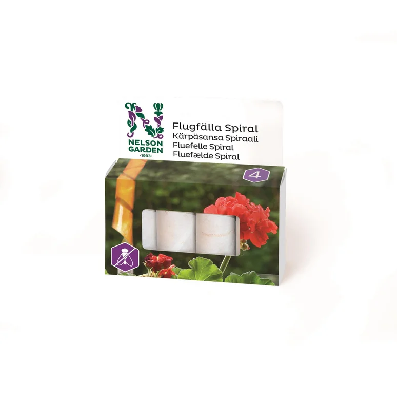 Nelson Garden 8652 Flugfälla spiral, 4-pack, Djur & skötsel