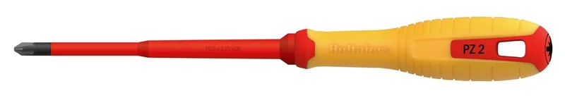 Hultafors 446025 Skruvmejsel för Pozidriv, isolerad 1000 volt PZ 2 x 125 VDE, Handverktyg