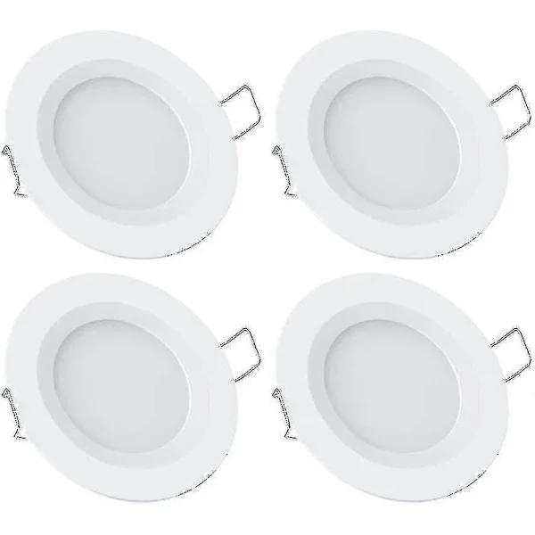 Husbil Båt 12v 4 X Led Infällda Taklampor, 3w 3200k Dimbar Full Aluminium Downlights p20241126582