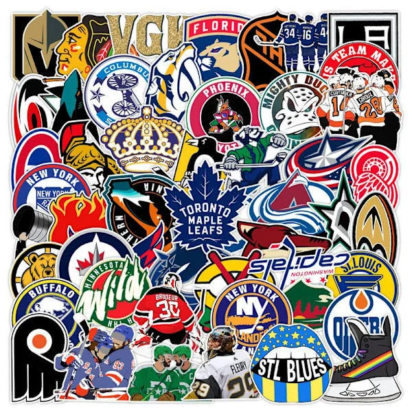 50 st klistermärken - Hockey graffiti klistermärken Bagage kylskåp skateboard klistermärken A