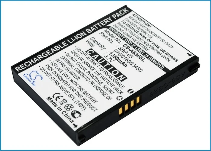 Akku navigaattori, GPS Asus Mypal A630, Mypal A632, Mypal A632N ja muut.