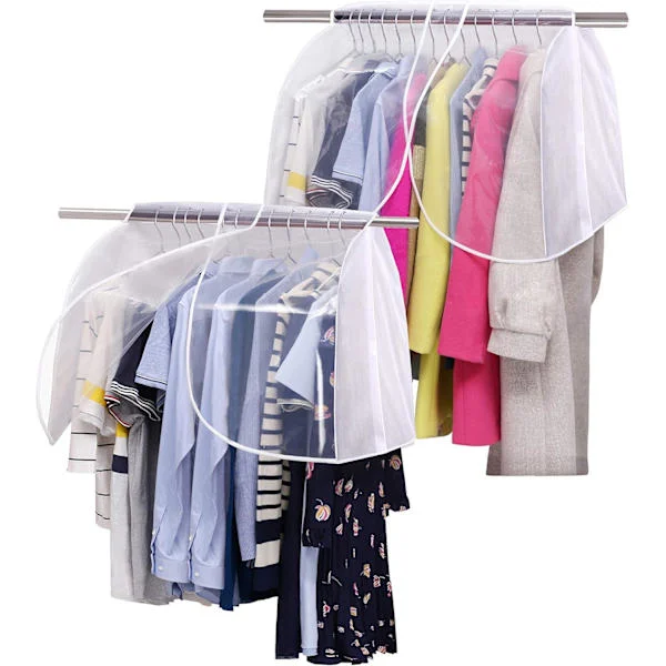 Hanging Wardrobe Cover for Storage, Dustproof Shoulder Protector, Garment Bag