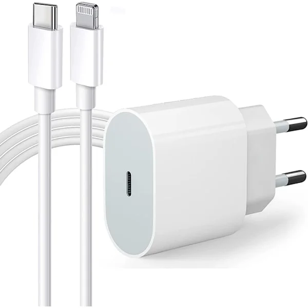 iPhone snabbladdare med snabbladdningskabel, kompatibel med iPhone 14