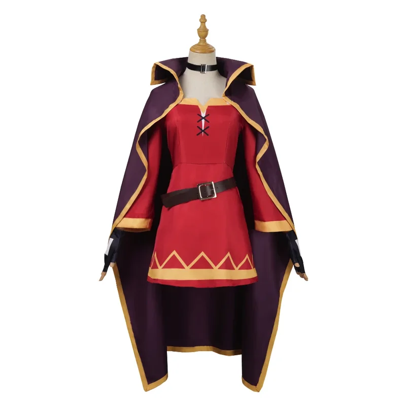 AliExpress - Anime Megumin Cosplay Kostüm Frauen Zauberin Kleid Outfits Megumin Cos Perücke Halloween Cos Kostüme