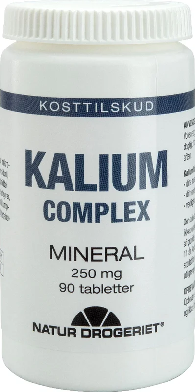 3 for 2 - Natur Drogeriet Kalium 250 mg 90 tabl., Helse & Madvarer, Mineraler, Kalium