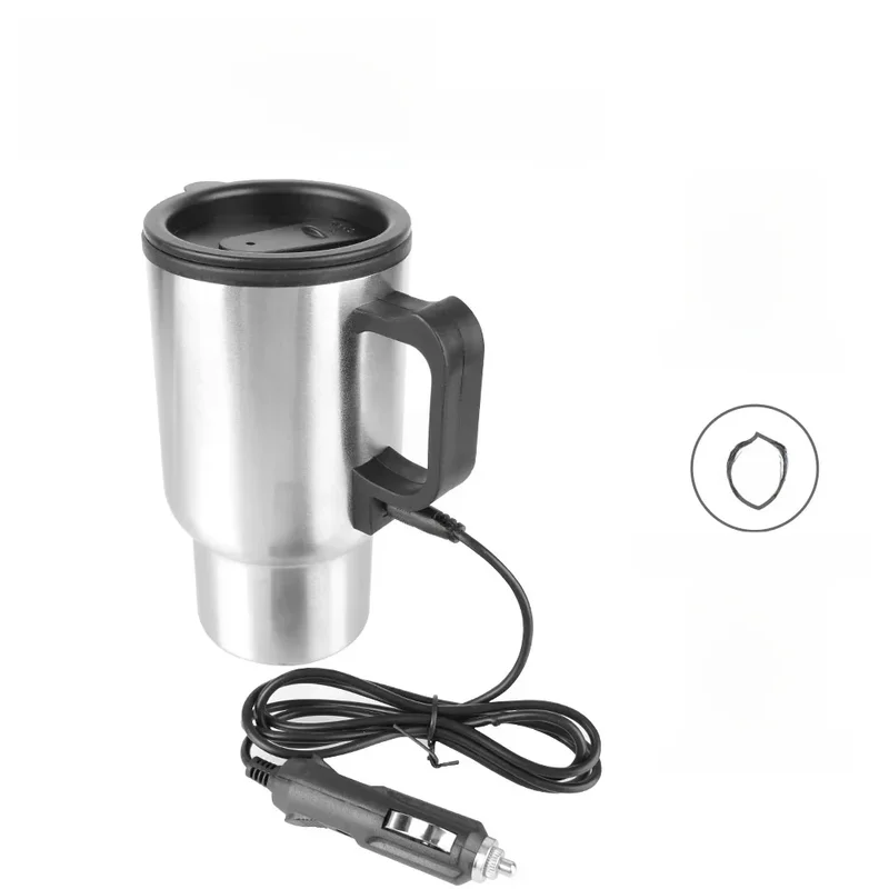 AliExpress - Tasse chauffante électrique en acier inoxydable, bouilloire de voiture, tasse thermique, eau, café, lait, camping, voyage, véhicule, 12V,
